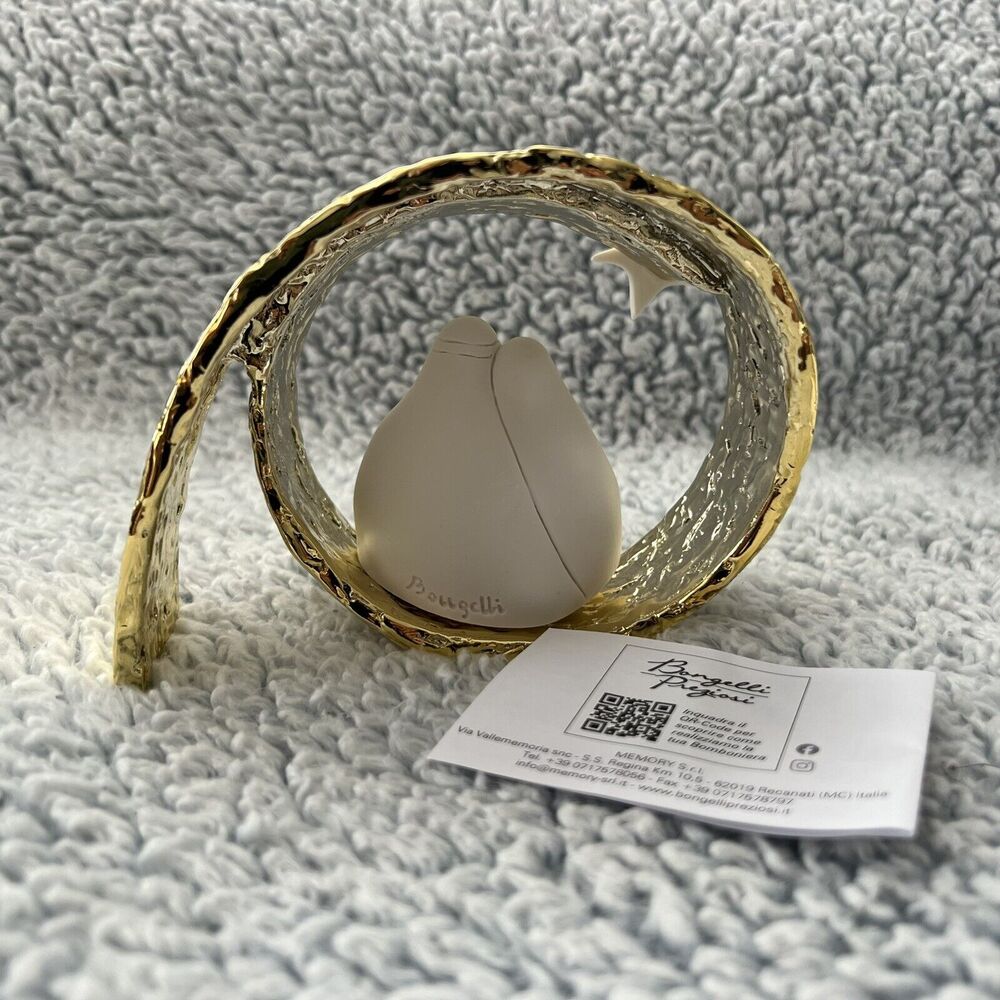 Bongelli Preziosi Nativity Three Figures In One-Piece Set Gold White NEW in Box - Picture 9 of 16